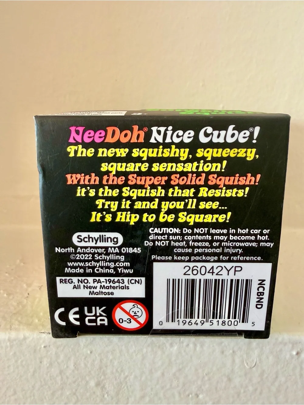 100% AUTHENTIC Schylling NeeDoh Nice Cube - Purple! Brand new, unopened!